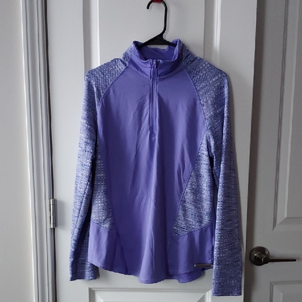 Athletic Works Purple Activewear Top Large